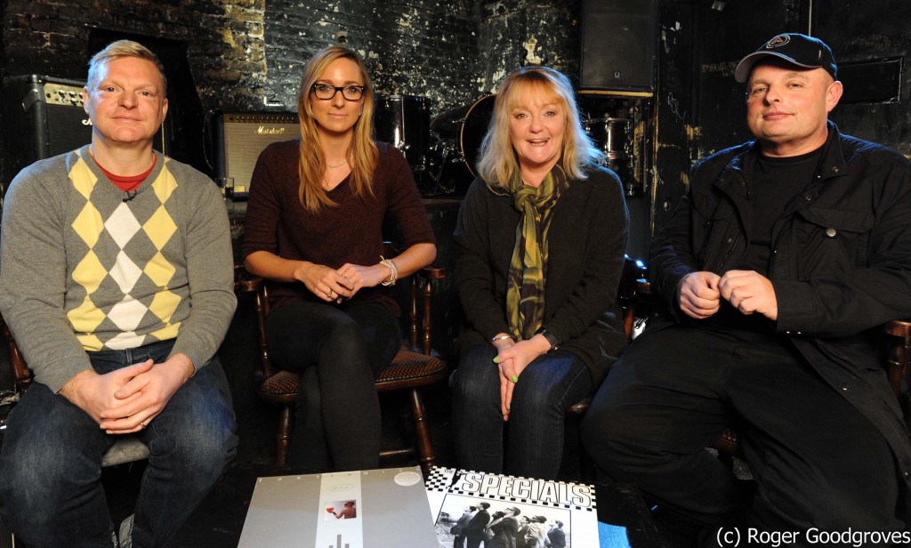 Andy Bell, Emma Stevens and DJ Dave Pearce on the Janice Long Review Show for Vintage TV at the 12 Bar Club London